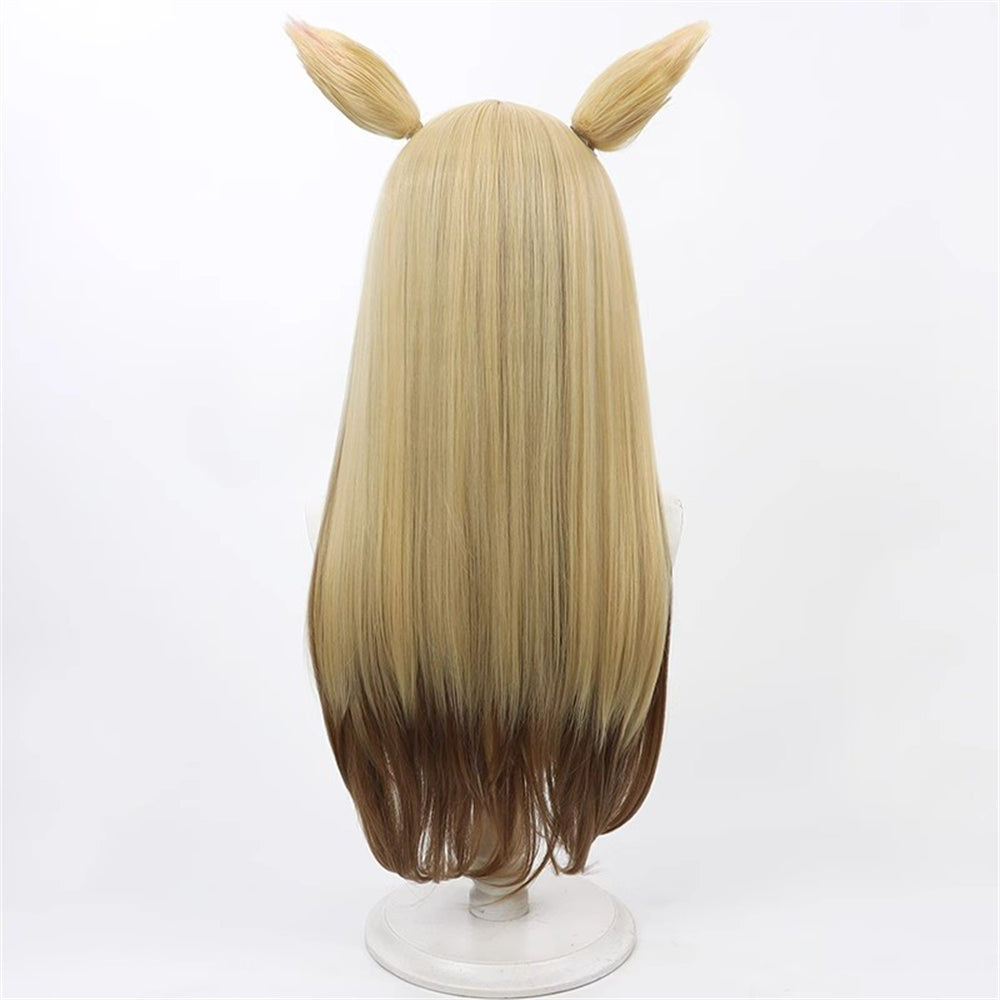 【In Stock】Game Umamusume:Pretty Derby Cosplay デュランダル Durandal Cosplay Wig With Ears and Tail