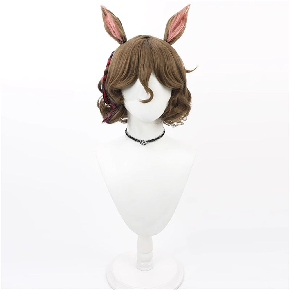 【In Stock】Game Umamusume:Pretty Derby Cosplay タップダンスシチー Tap Dance City Cosplay Wig With Ears