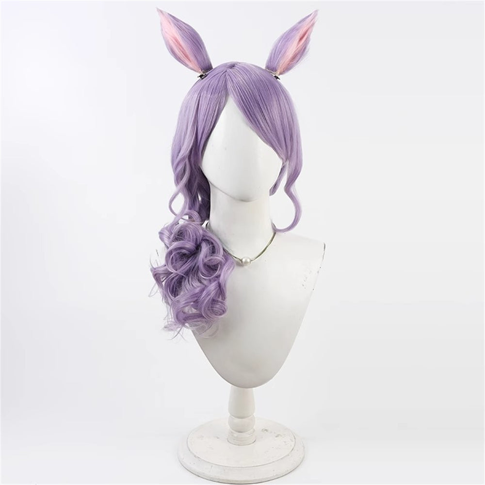 【In Stock】Game Umamusume:Pretty Derby Cosplay Event Regular Event Mejiro McQueen Cosplay Wig With Ears and Tail