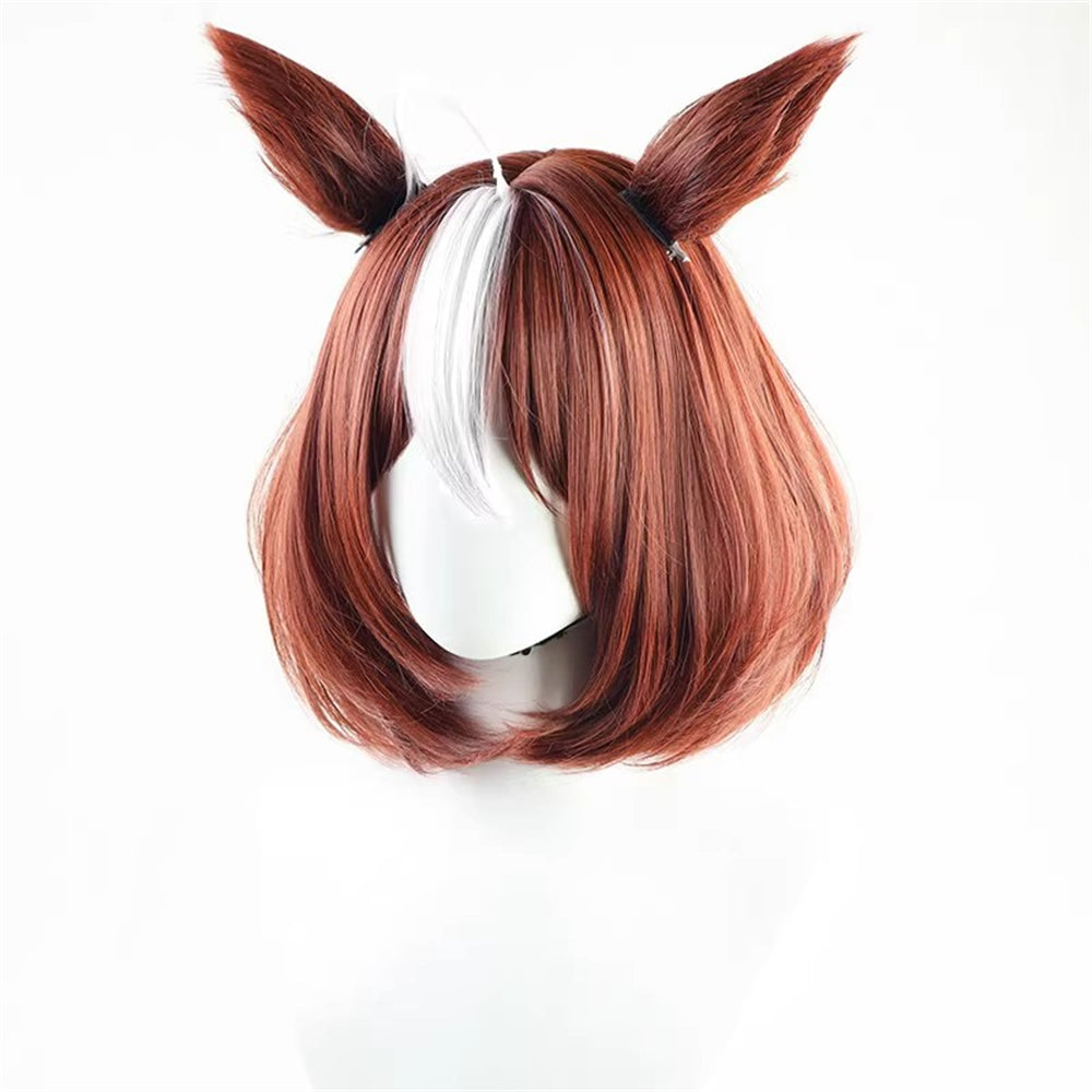 【In Stock】Game Umamusume:Pretty Derby Cosplay メイショウドトウ Meisho Doto Cosplay Wig With Ears and Tail