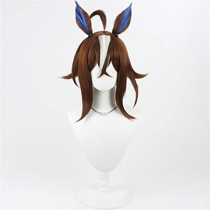 【In Stock】Game Umamusume:Pretty Derby Cosplay Epiphaneia Cosplay Wig With Ears and Tail
