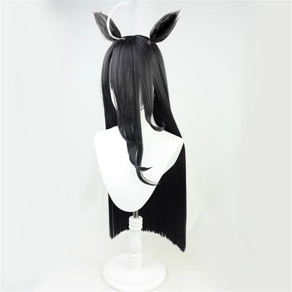 【In Stock】Game Umamusume:Pretty Derby Cosplay マンハッタンカフェ Manhattan Cafe Cosplay Wig With Ears and Tail