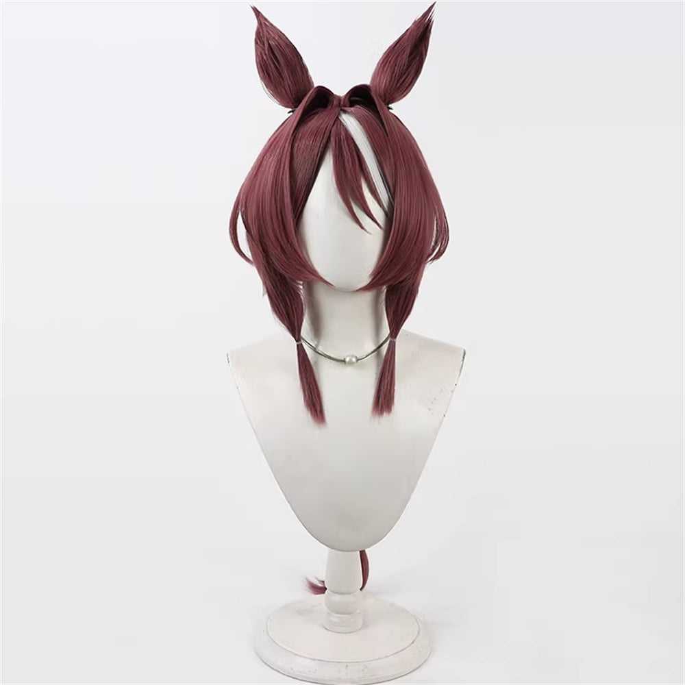 【In Stock】Game Umamusume:Pretty Derby Cosplay サクラチトセオー Sakura Chitose O Cosplay Wig With Ears and Tail