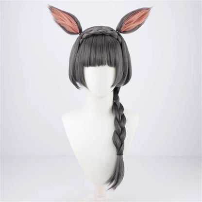 【In Stock】Game Umamusume:Pretty Derby Cosplay ゼンノロブロイ Zenno Rob Roy Cosplay Wig With Ears and Tail
