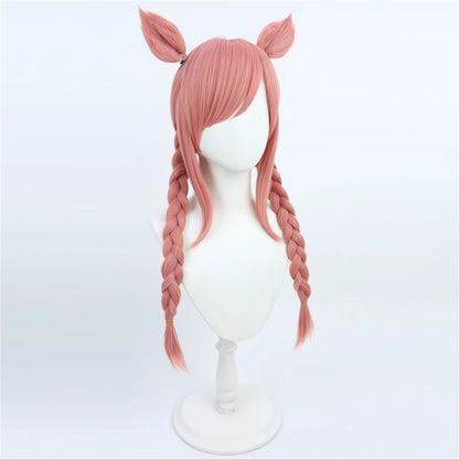 【In Stock】Game Umamusume:Pretty Derby Cosplay アグネスデジタル Agnes Digital Cosplay Wig With Ears and Tail