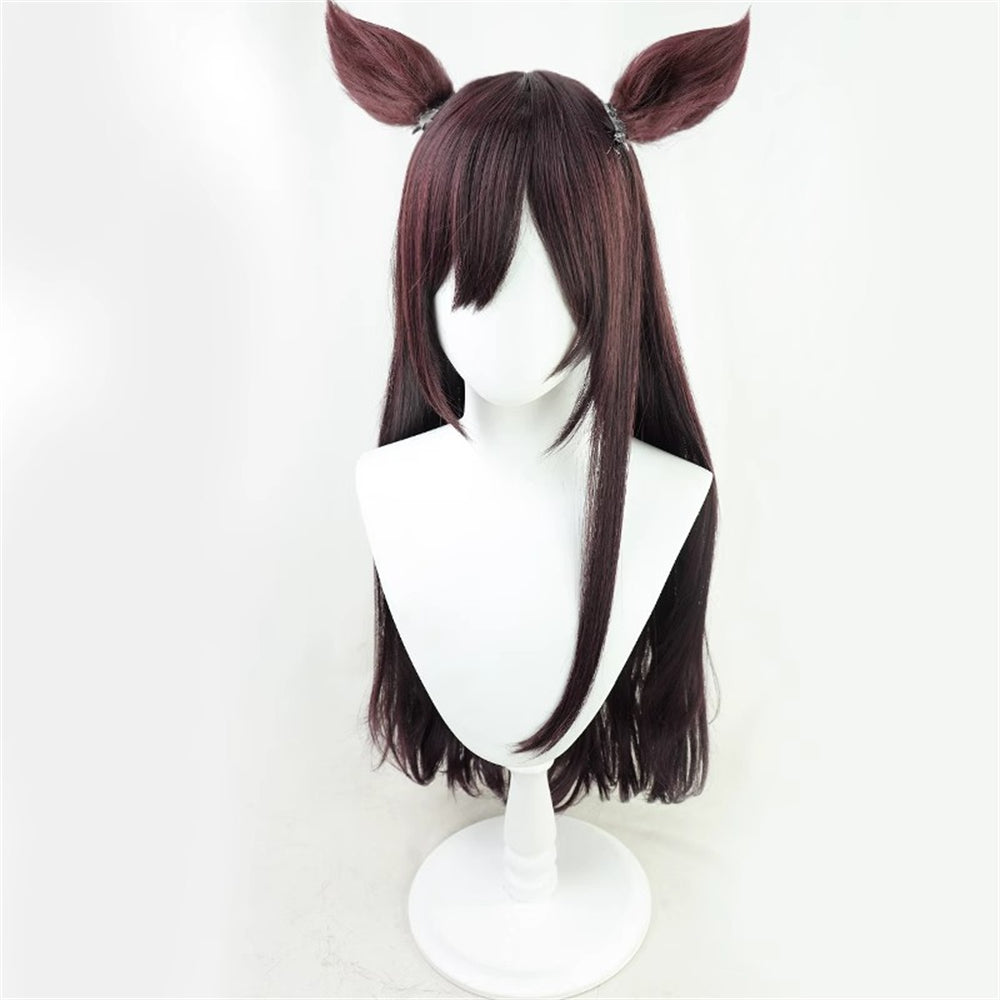 【In Stock】Game Umamusume:Pretty Derby Cosplay メジロドーベル Mejiro Dober Cosplay Wig With Ears and Tail