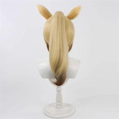 【In Stock】Game Umamusume:Pretty Derby Cosplay デュランダル Durandal Cosplay Wig With Ears and Tail