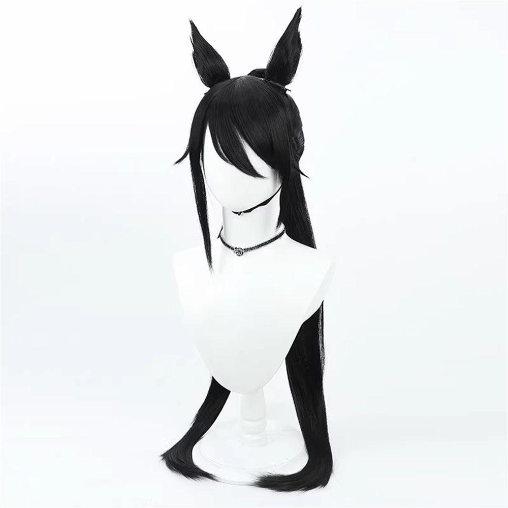 【In Stock】Game Umamusume:Pretty Derby Cosplay シンボリクリスエス Symboli Kris S Cosplay Wig With Ears and Tail