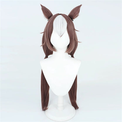 【In Stock】Game Umamusume:Pretty Derby Cosplay ヤマニンゼファー Yamanin Zephyr Cosplay Wig With Ears and Tail