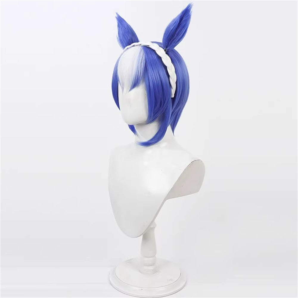 【In Stock】Game Umamusume:Pretty Derby Cosplay シーザリオ Cesario Cosplay Wig With Ears and Tail
