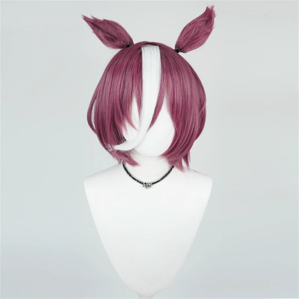 【In Stock】Game Umamusume:Pretty Derby Cosplay タニノギムレット Tanino Gimlet Cosplay Wig With Ears and Tail