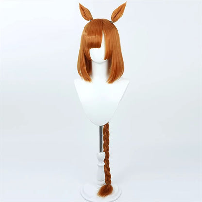 【In Stock】Game Umamusume:Pretty Derby Cosplay イクノディクタス Ikuno Dictus Cosplay Wig With Ears and Tail