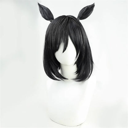 【In Stock】Game Umamusume:Pretty Derby Cosplay エイシンフラッシュ Eishin Flash Cosplay Wig With Ears and Tail