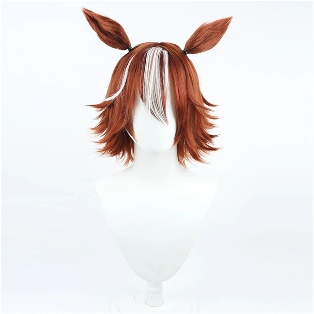 【In Stock】Game Umamusume:Pretty Derby Cosplay バンブーメモリー Bamboo Memory Cosplay Wig With Ears and Tail