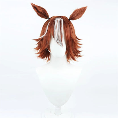 【In Stock】Game Umamusume:Pretty Derby Cosplay バンブーメモリー Bamboo Memory Cosplay Wig With Ears and Tail