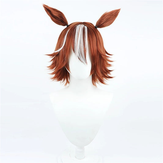 【In Stock】Game Umamusume:Pretty Derby Cosplay バンブーメモリー Bamboo Memory Cosplay Wig With Ears and Tail