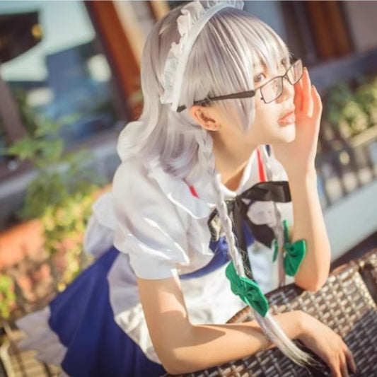 【In Stock】Game Embodiment of Scarlet Devil Cosplay Izayoi Sakuya Maid Cosplay Costume