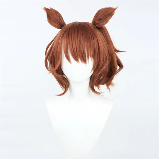 【In Stock】Game Umamusume:Pretty Derby Cosplay アストンマーチャン Aston Machan Cosplay Wig With Ears and Tail