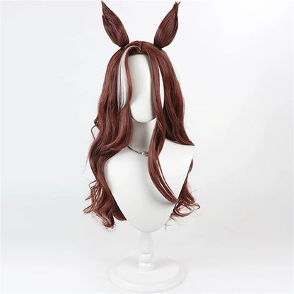 【In Stock】Game Umamusume:Pretty Derby Cosplay デアリングハート Daring Heart Cosplay Wig With Ears and Tail