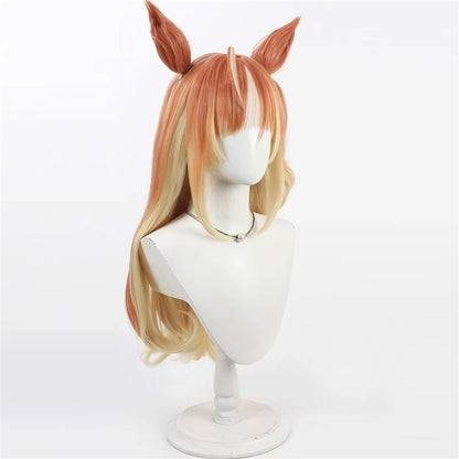 【In Stock】Game Umamusume:Pretty Derby Cosplay エスポワールシチー Espoir City Esupowaaru Sichii Cosplay Wig With Ears and Tail