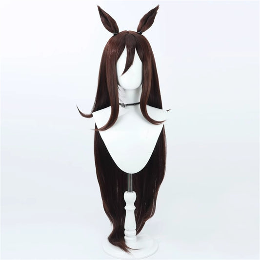 【In Stock】Game Umamusume:Pretty Derby Cosplay シーキングザパール Seeking the Pearl Cosplay Wig With Ears and Tail