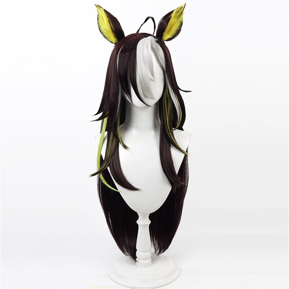 【In Stock】Game Umamusume:Pretty Derby Cosplay ドリームジャーニー Dream Journey Cosplay Wig With Ears and Tail