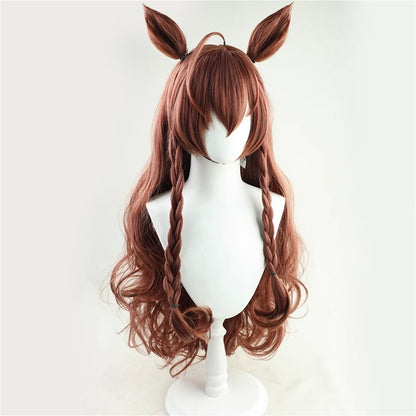 【In Stock】Game Umamusume:Pretty Derby Cosplay Mejiro Bright  メジロブライト Cosplay Wig With Ears and Tail