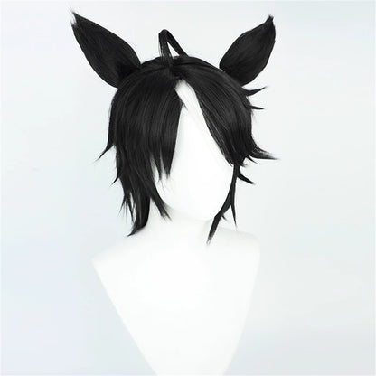 【In Stock】Game Umamusume:Pretty Derby Cosplay フジキセキ Fuji Kiseki Cosplay Wig With Ears and Tail