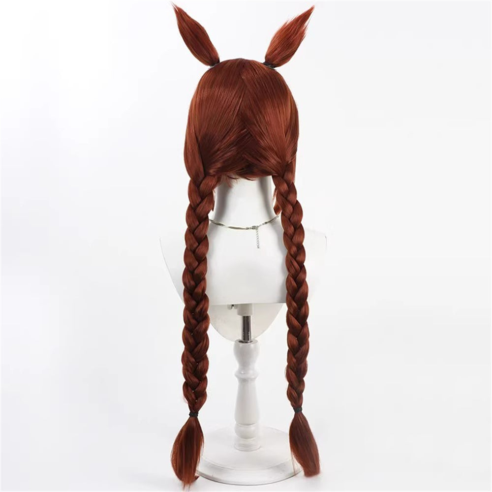 【In Stock】Game Umamusume:Pretty Derby Cosplay サクラバクシンオー Sakura Bakushin O (Sports Festival) Cosplay Wig With Ears and Tail