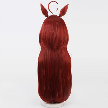 【In Stock】Game Umamusume:Pretty Derby Cosplay レッドディザイア Red Desire Cosplay Wig With Ears and Tail