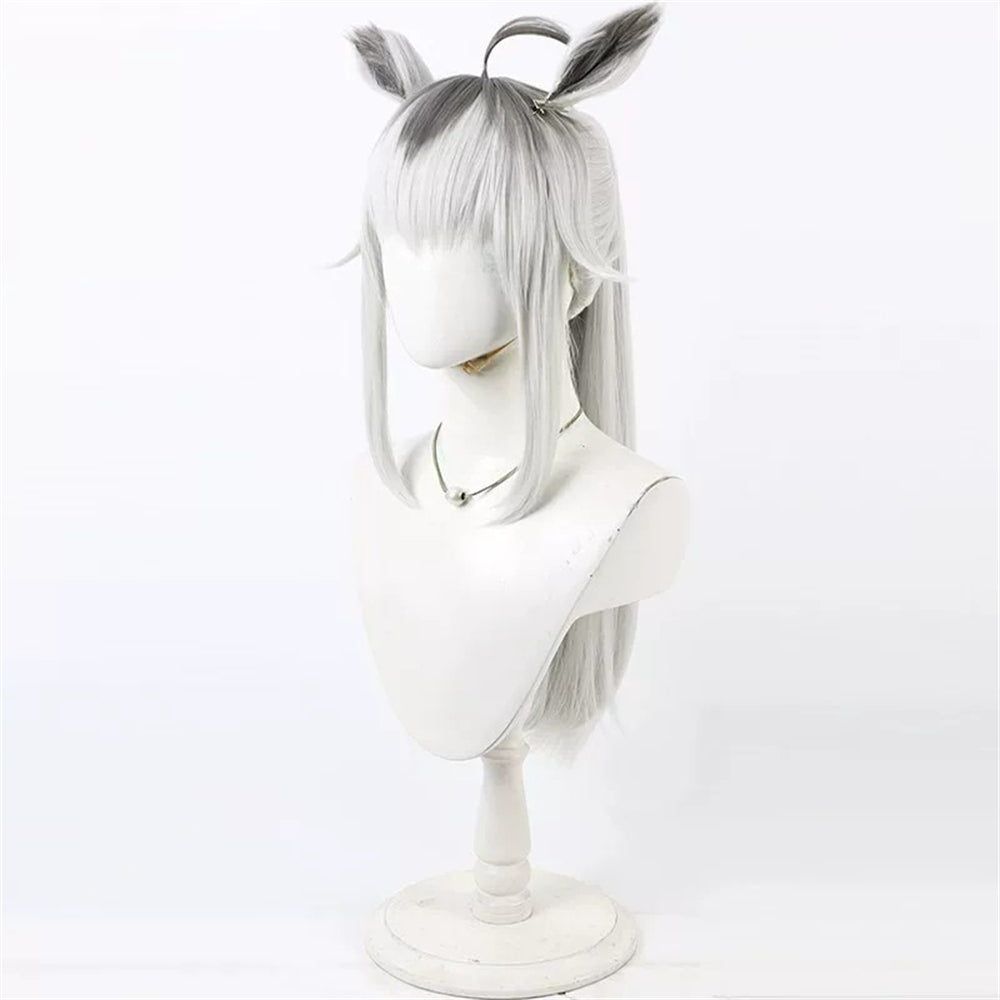 【In Stock】Game Umamusume:Pretty Derby Cosplay Oguri Cap Cosplay Wig Long Ponytail With Ears and Tail