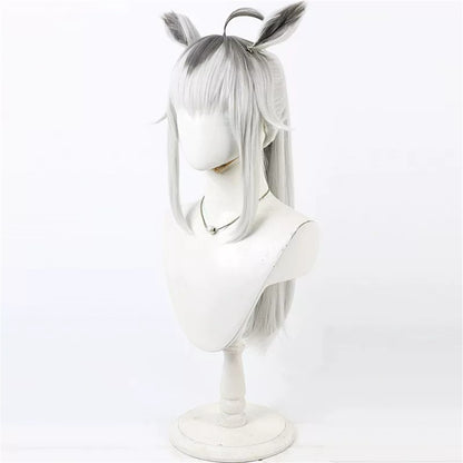 【In Stock】Game Umamusume:Pretty Derby Cosplay Oguri Cap Cosplay Wig Long Ponytail With Ears and Tail