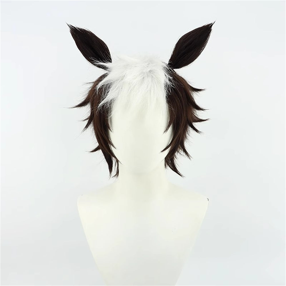 【In Stock】Game Umamusume:Pretty Derby Cosplay メジロライアン Mejiro Ryan Cosplay Wig With Ears and Tail