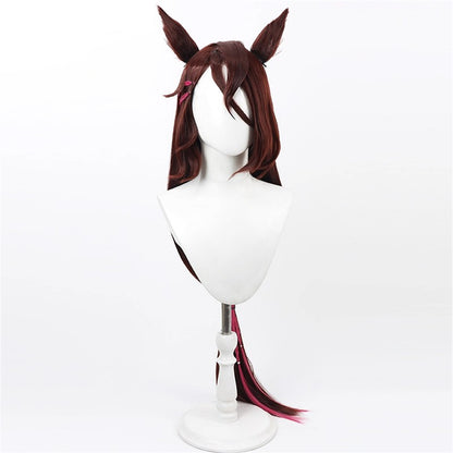 【In Stock】Game Umamusume:Pretty Derby Cosplay リガントーナ Rigantona Cosplay Wig With Ears and Tail