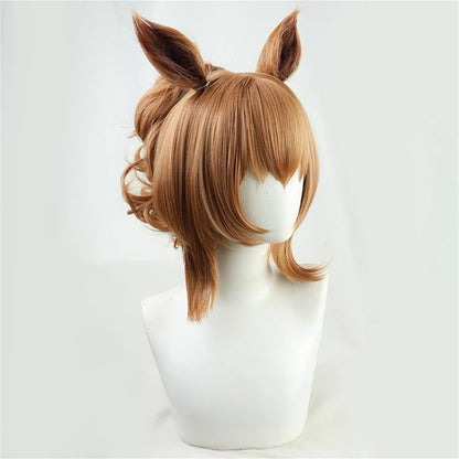 【In Stock】Game Umamusume:Pretty Derby Cosplay タイキシャトル Taiki Shuttle Cosplay Wig With Ears and Tail