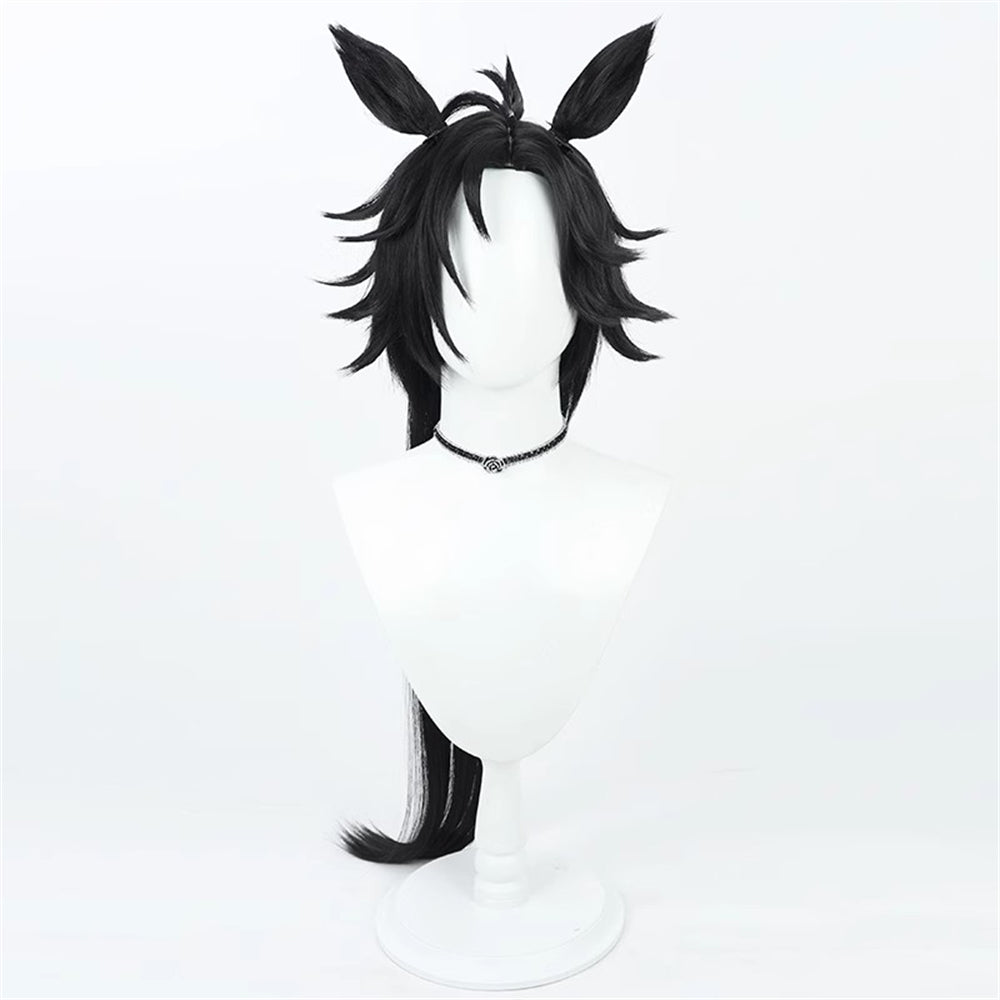 【In Stock】Game Umamusume:Pretty Derby Cosplay エアシャカール Air Shakur Cosplay Wig With Ears and Tail