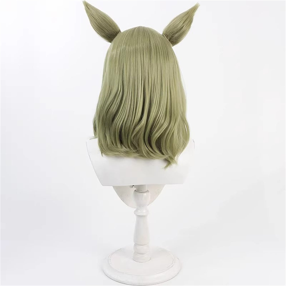 【In Stock】Game Umamusume:Pretty Derby Cosplay エアメサイア Inherited Hope Cosplay Wig With Ears and Tail