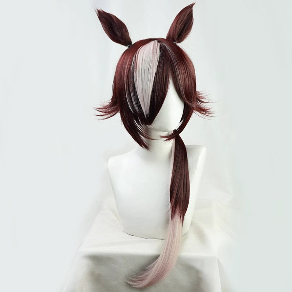 【In Stock】Game Umamusume:Pretty Derby Cosplay ウオッカ Vodka Cosplay Wig With Ears and Tail