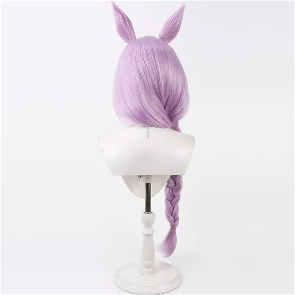 【In Stock】Game Umamusume:Pretty Derby Cosplay ムーンライトルナシー Moonlight Lunacy Cosplay Wig With Ears and Tail