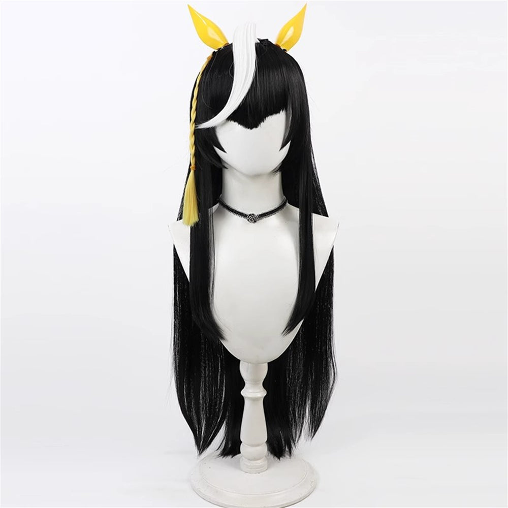 【In Stock】Game Umamusume:Pretty Derby Cosplay カルストンライトオ Calstone Light O Cosplay Wig With Ears and Tail