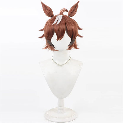 【In Stock】Game Umamusume:Pretty Derby Cosplay シンコウウインディ Shinko Windy Cosplay Wig With Ears and Tail