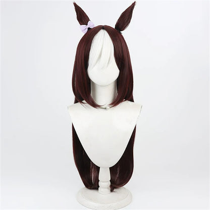 【In Stock】Game Umamusume:Pretty Derby Cosplay スペシャルウィーク Special Week Cosplay Wig Long Hair With Ears and Tail