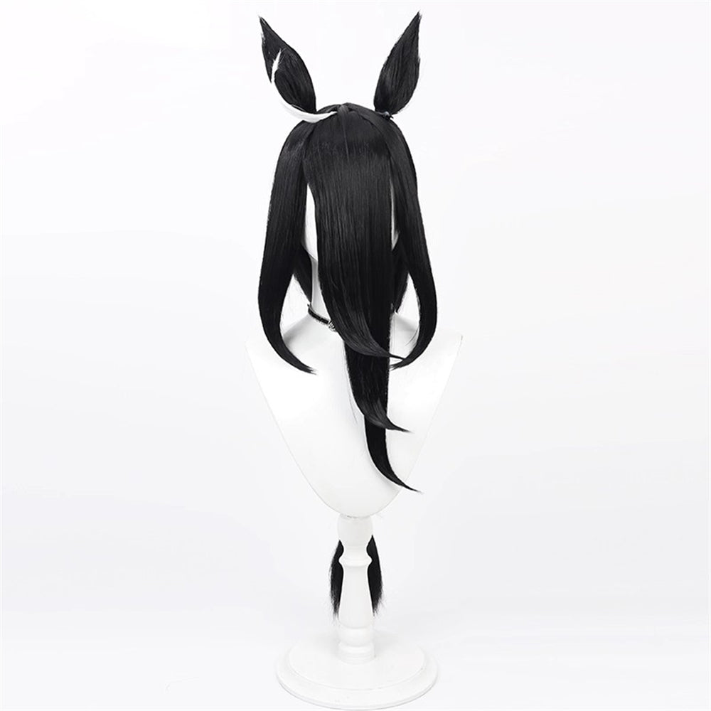 【In Stock】Game Umamusume:Pretty Derby Cosplay マンハッタンカフェ Manhattan Cafe Cosplay Wig With Ears and Tail