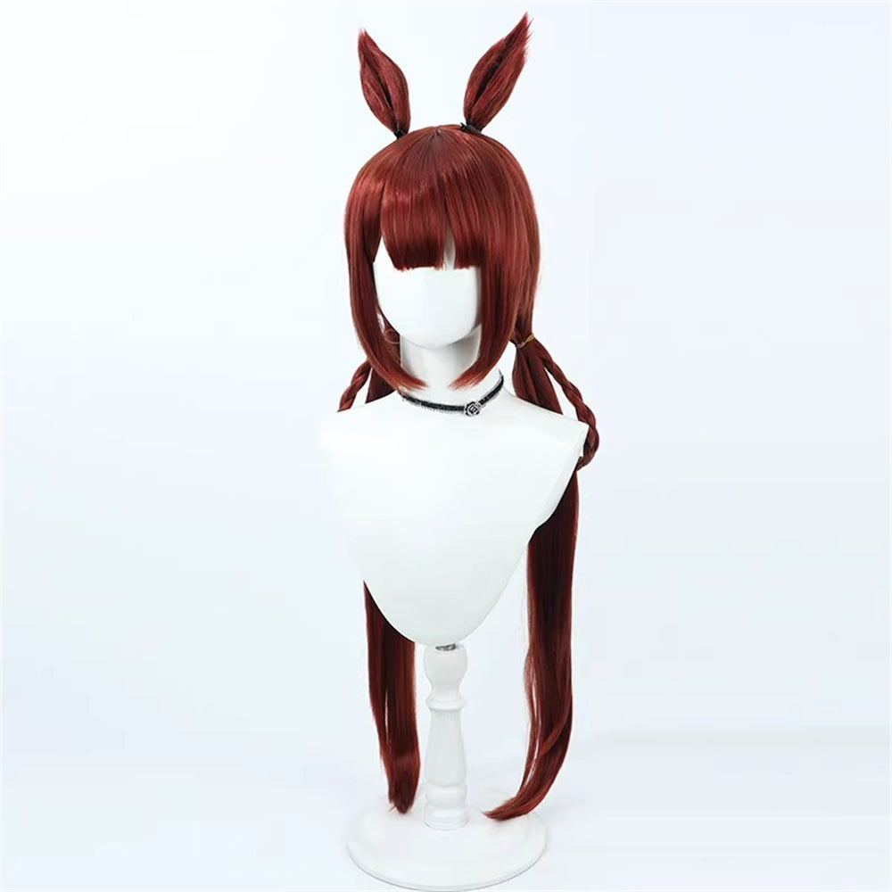 【In Stock】Game Umamusume:Pretty Derby Cosplay Swimwear スイープトウショウ Sweep Tosho Cosplay Wig With Ears and Tail