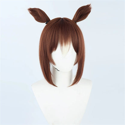 【In Stock】Game Umamusume:Pretty Derby Cosplay ファインモーション Noble Seamair Cosplay Wig With Ears and Tail
