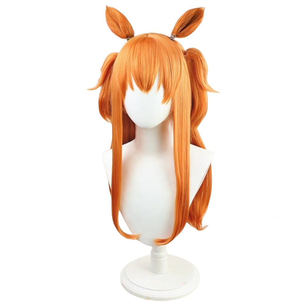 【In Stock】Game Umamusume:Pretty Derby Cosplay マヤノトップガン Mayano Top Gun Cosplay Wig With Ears and Tail