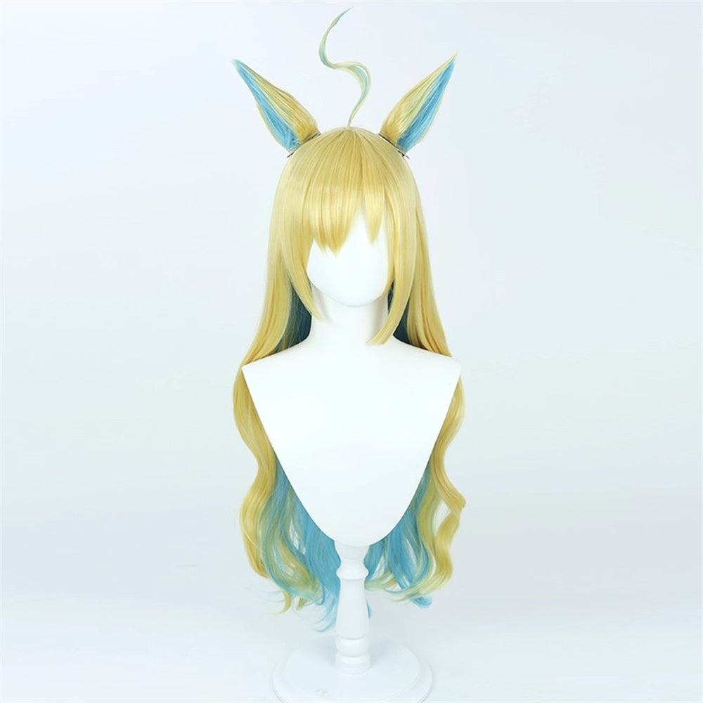 【In Stock】Game Umamusume:Pretty Derby Cosplay ネオユニヴァース Neo Universe Cosplay Wig With Ears and Tail