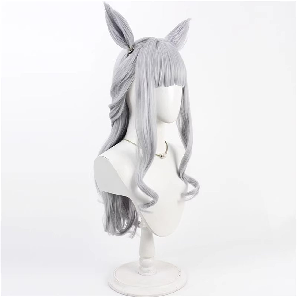 【In Stock】Game Umamusume:Pretty Derby Cosplay ゴールドシップ Swimsuit Style Gold Ship Cosplay Wig With Ears and Tail