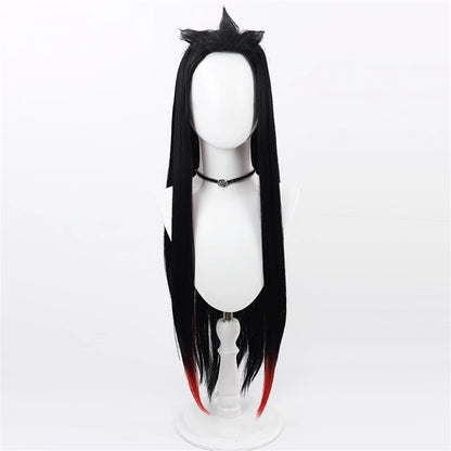 【In Stock】Game League of Legends Cosplay Heartsteel Yone Cosplay Wig Black Color Hair