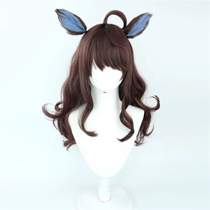 【In Stock】Game Umamusume:Pretty Derby Cosplay デアリングタクト Daring Tact Cosplay Wig With Ears and Tail